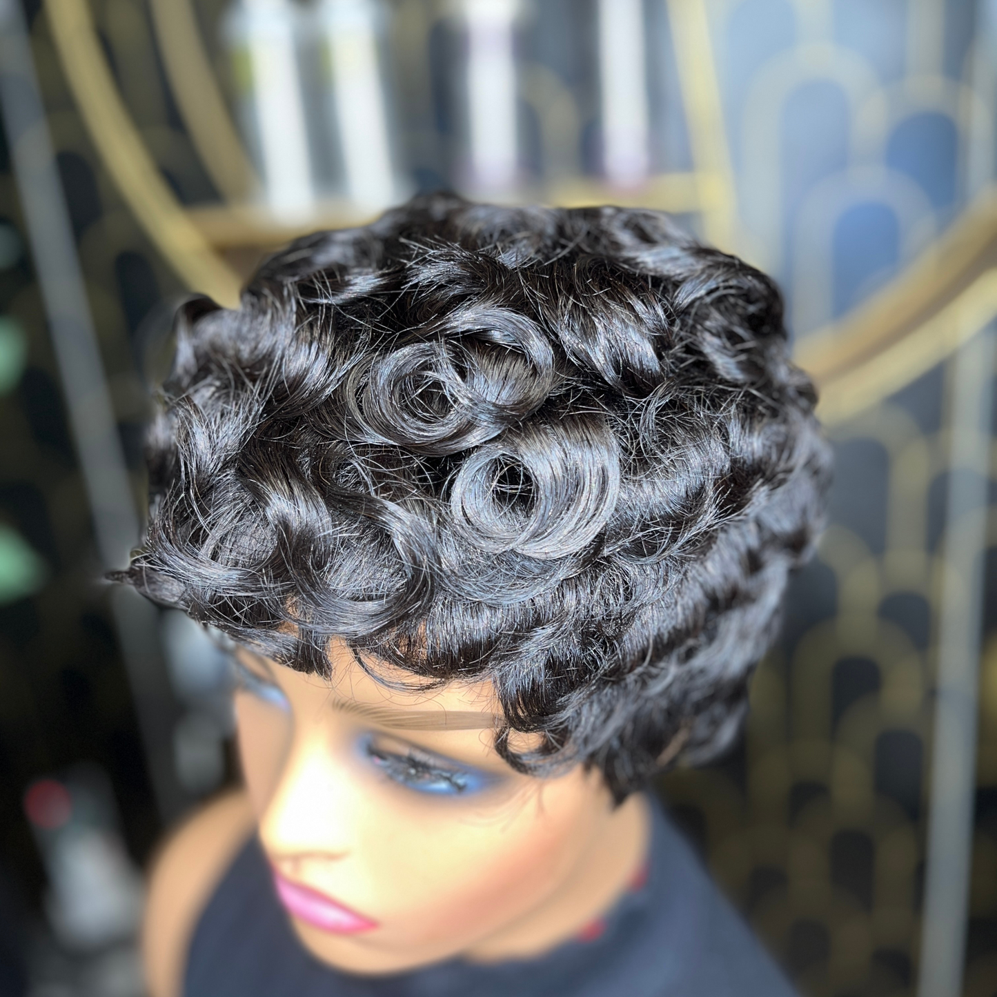 “Rosa” pin curl pixie