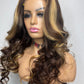 5x5 lace closure Brown and blonde wig #6 & #27