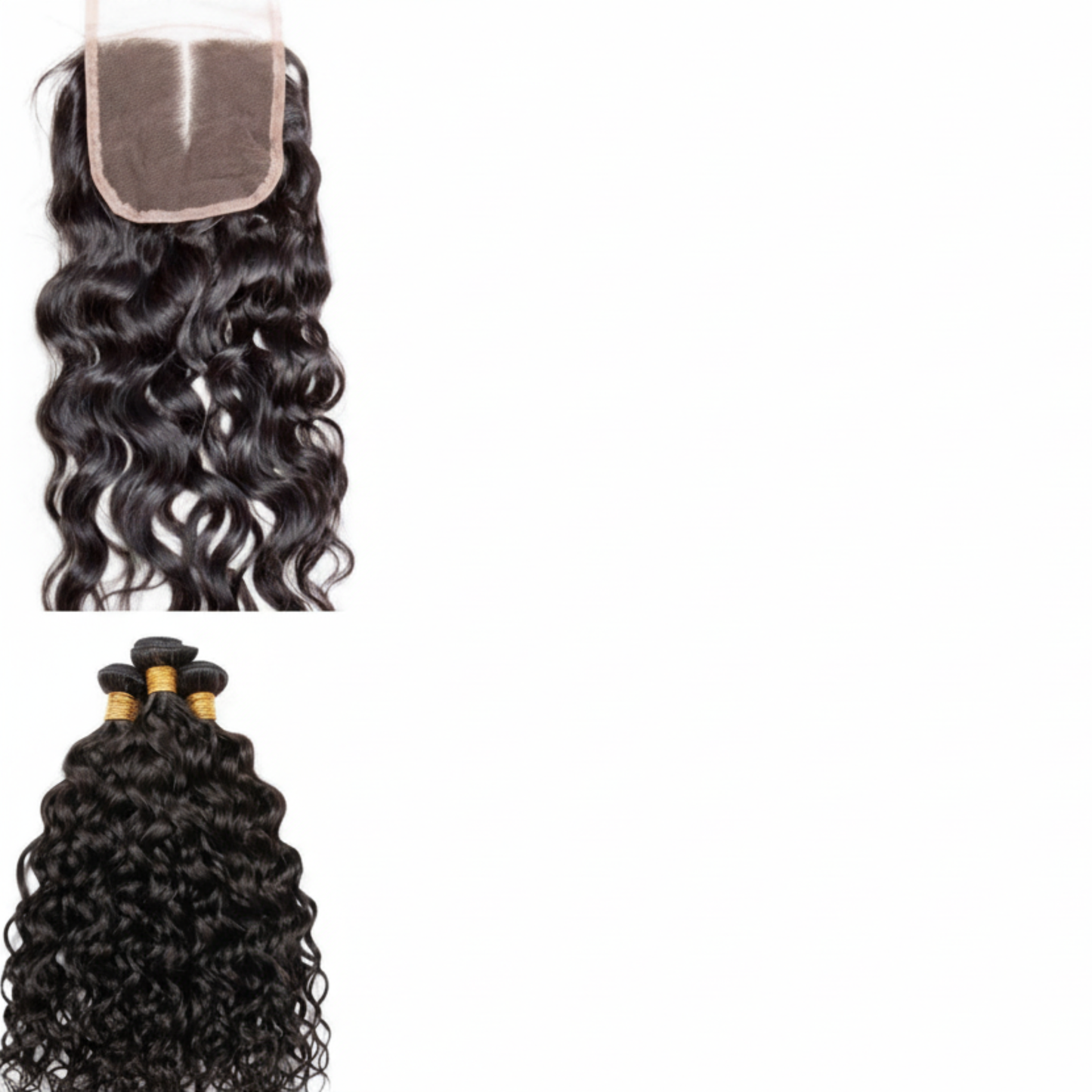 The Bella Unit | Custom Hand-Stitched 5x5 Water Wave Wig